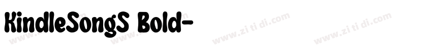 KindleSongS Bold字体转换 KindleSongS Bold字体转换
